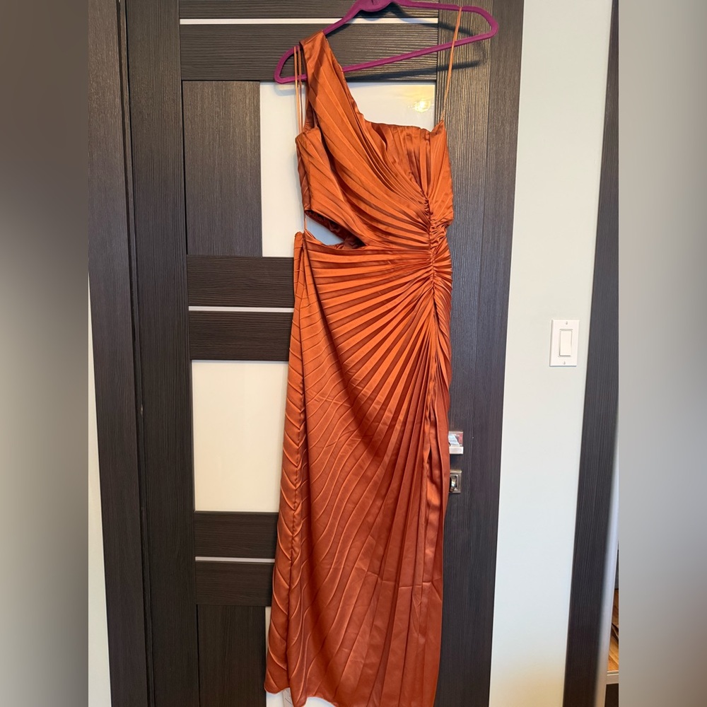 Abercrombie & Fitch Rust Satin Dress